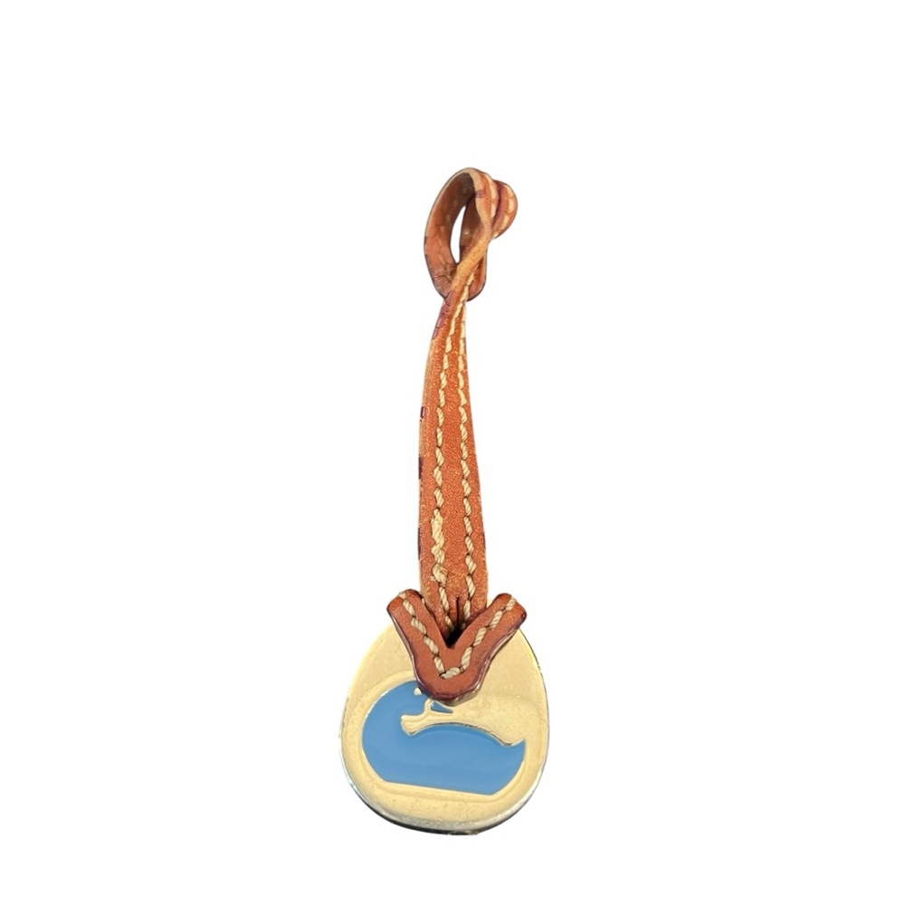 Dooney & Bourke Vintage Leather Blue Duck Bag Charm